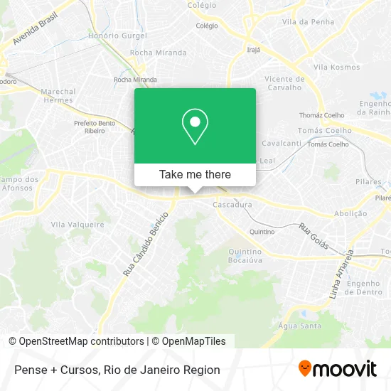 Pense + Cursos map