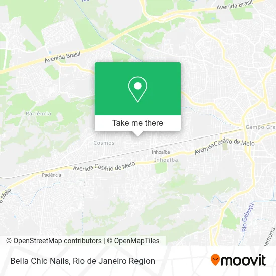 Bella Chic Nails map
