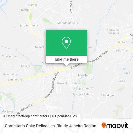 Confeitaria Cake Delicacies map