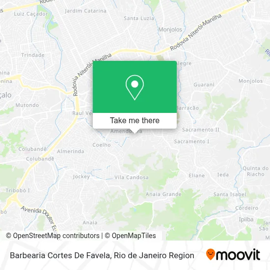 Barbearia Cortes De Favela map
