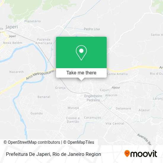 Prefeitura De Japeri map