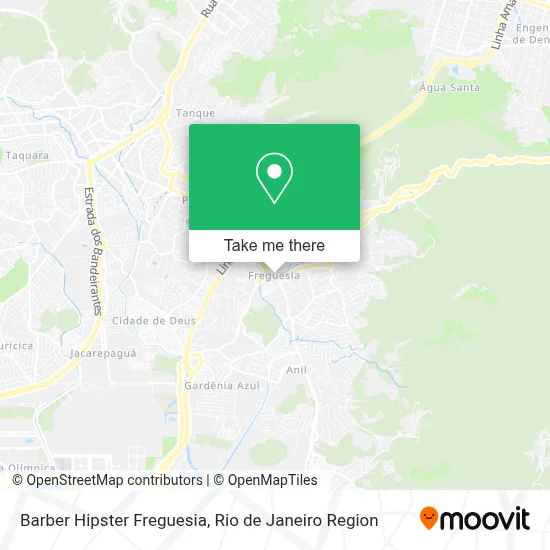 Barber Hipster Freguesia map