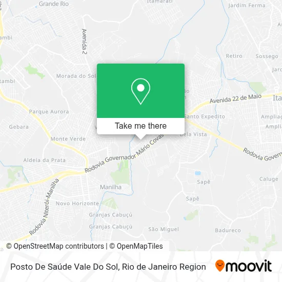 Posto De Saúde Vale Do Sol map