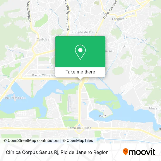Clínica Corpus Sanus Rj map