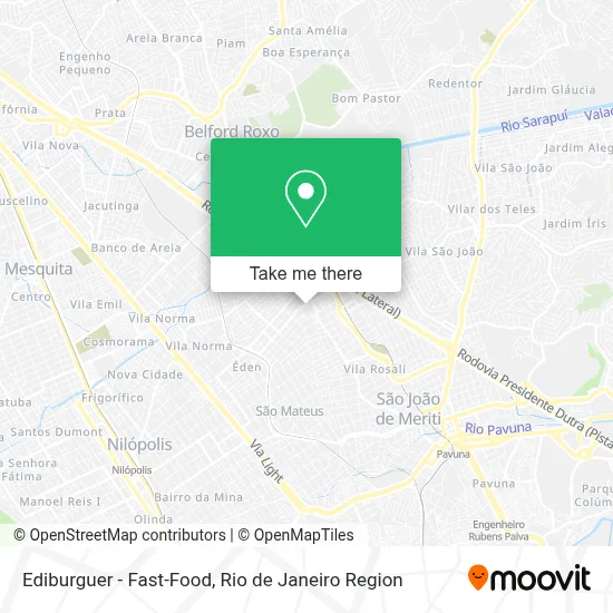 Ediburguer - Fast-Food map