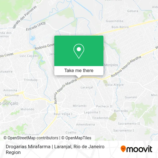 Drogarias Mirafarma | Laranjal map