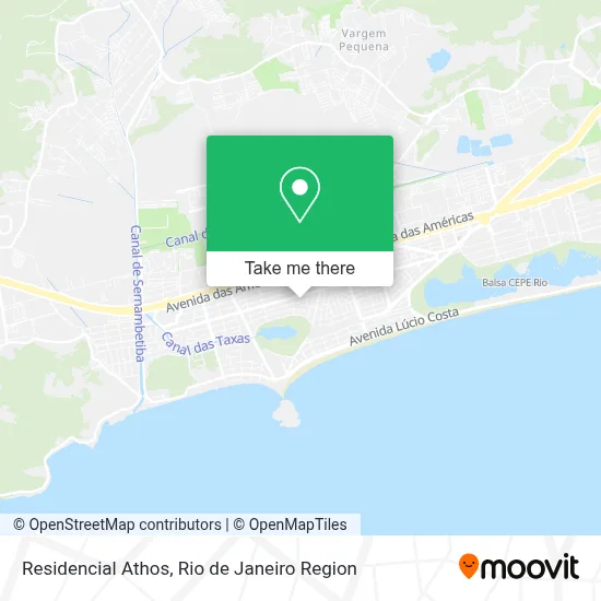 Residencial Athos map