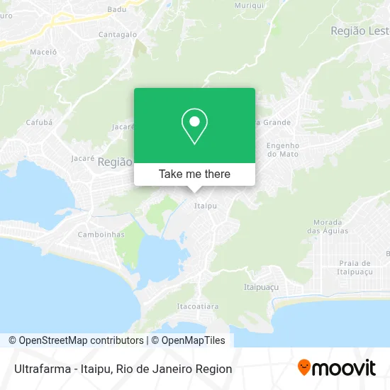 Ultrafarma - Itaipu map