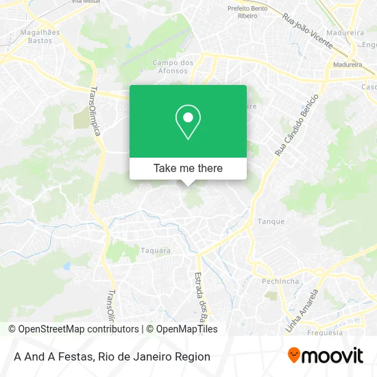 A And A Festas map