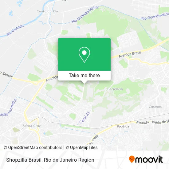 Shopzilla Brasil map