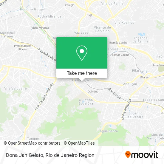 Dona Jan Gelato map