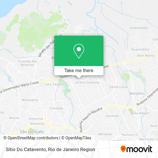 Sítio Do Catavento map