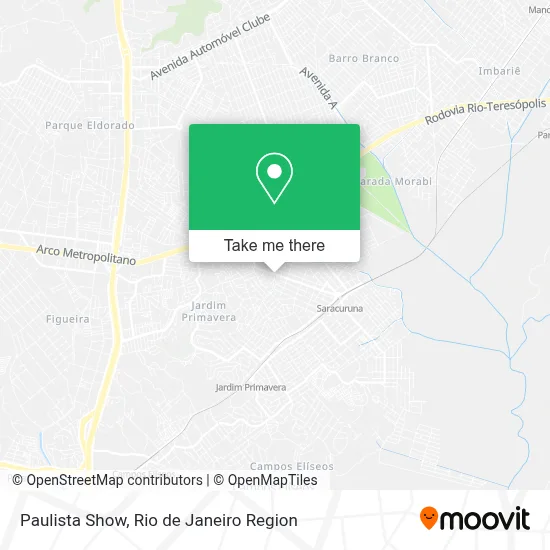 Paulista Show map