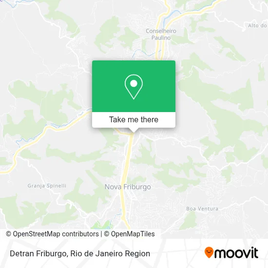 Detran Friburgo map