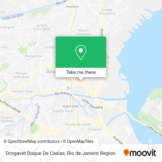 Drogavet Duque De Caxias map