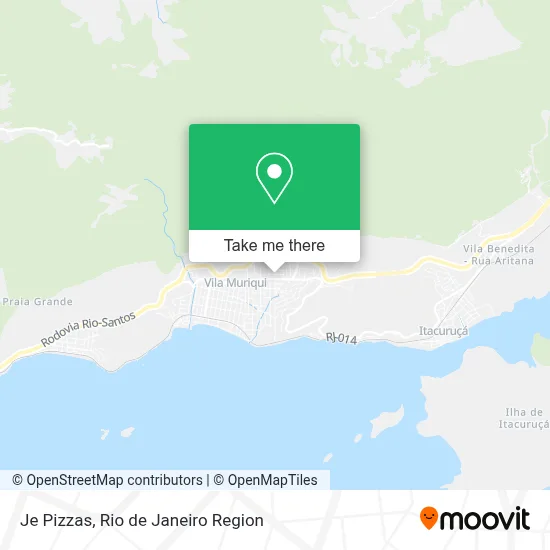 Je Pizzas map
