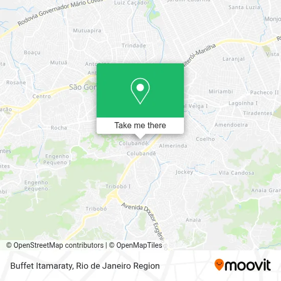 Buffet Itamaraty map