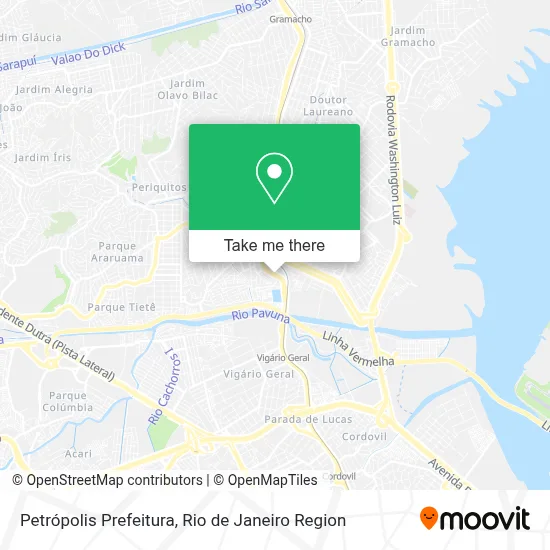 Petrópolis Prefeitura map