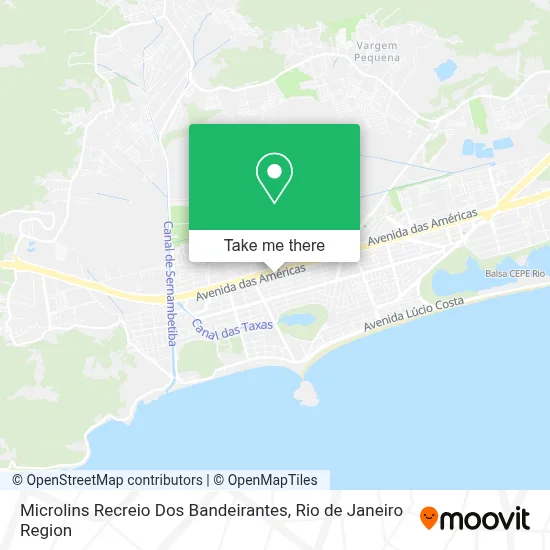 Microlins Recreio Dos Bandeirantes map