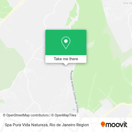 Spa Pura Vida Natureza map