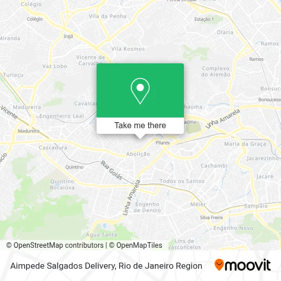 Aimpede Salgados Delivery map