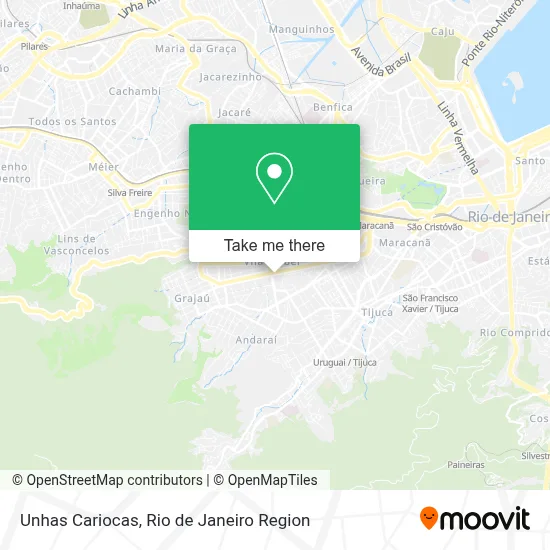 Unhas Cariocas map