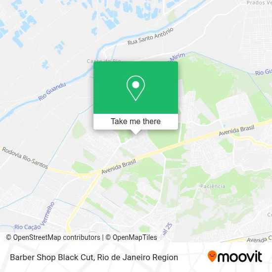 Barber Shop Black Cut map