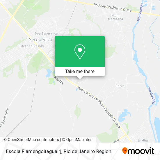 Escola Flamengoitaguairj map
