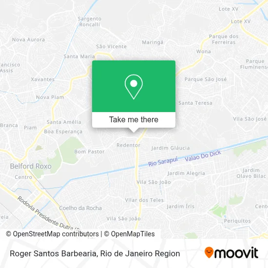Roger Santos Barbearia map