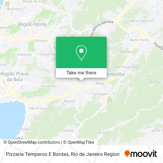 Pizzaria Temperos E Bordas map