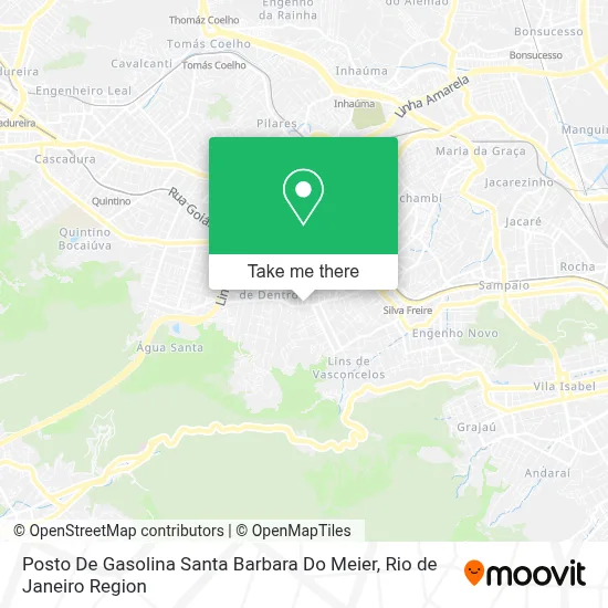 Posto De Gasolina Santa Barbara Do Meier map