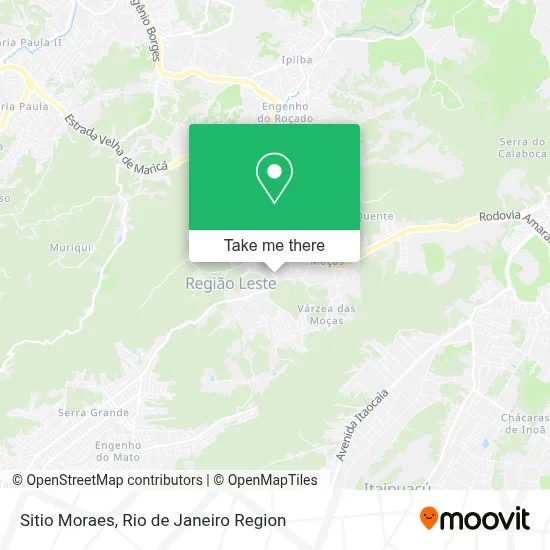 Sitio Moraes map