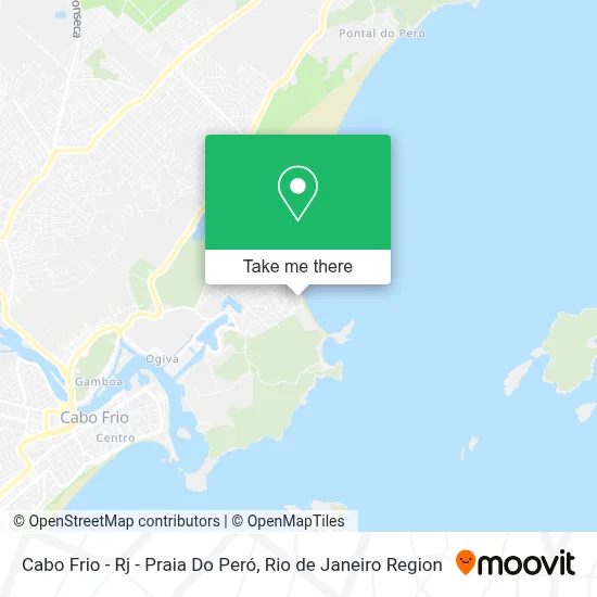 Cabo Frio - Rj - Praia Do Peró map