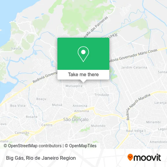 Big Gás map