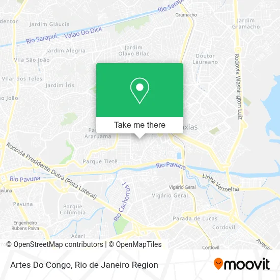 Artes Do Congo map