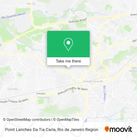 Point Lanches Da Tia Carla map