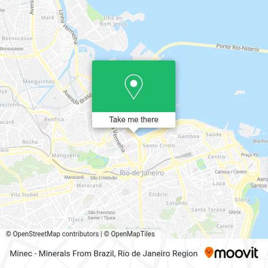 Minec - Minerals From Brazil map