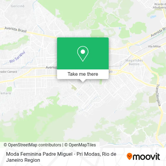 Moda Feminina Padre Miguel - Pri Modas map