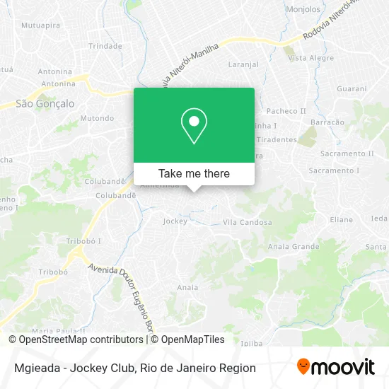 Mgieada - Jockey Club map