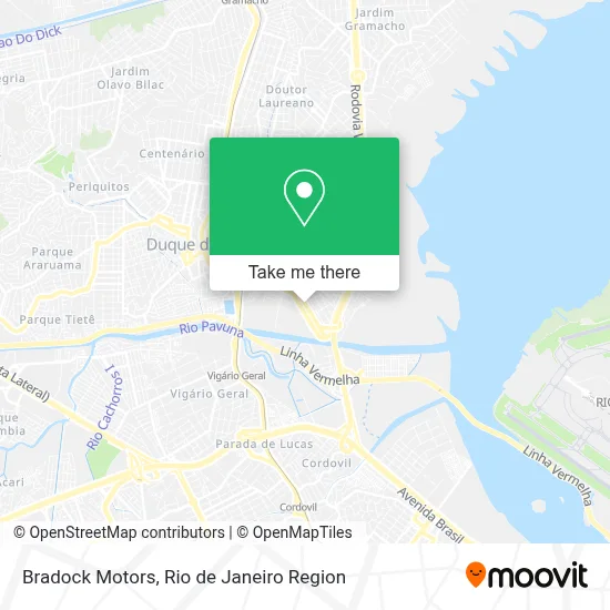 Bradock Motors map
