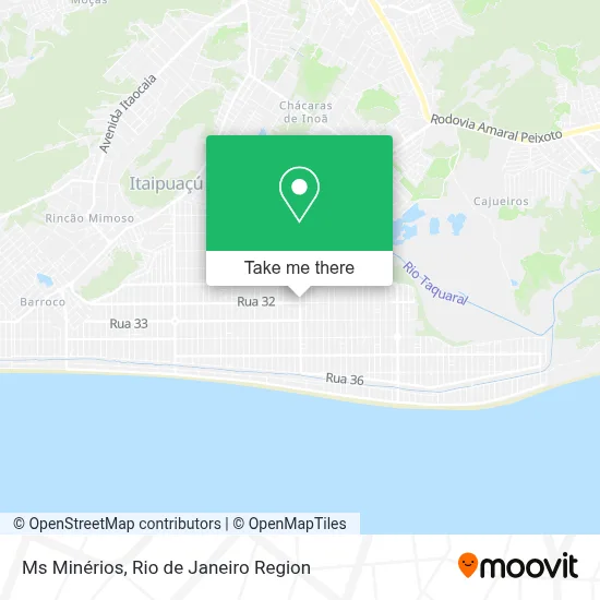 Ms Minérios map