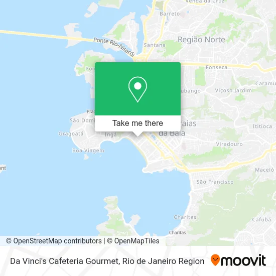 Da Vinci's Cafeteria Gourmet map
