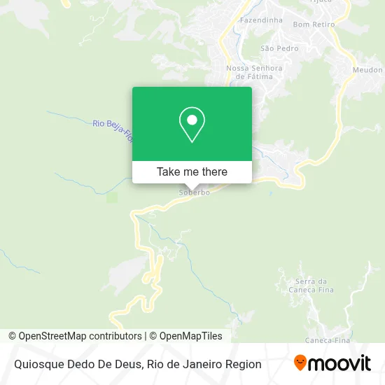 Quiosque Dedo De Deus map