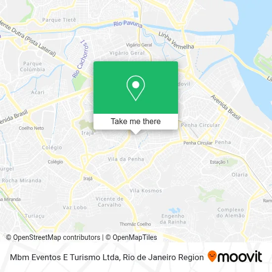 Mbm Eventos E Turismo Ltda map