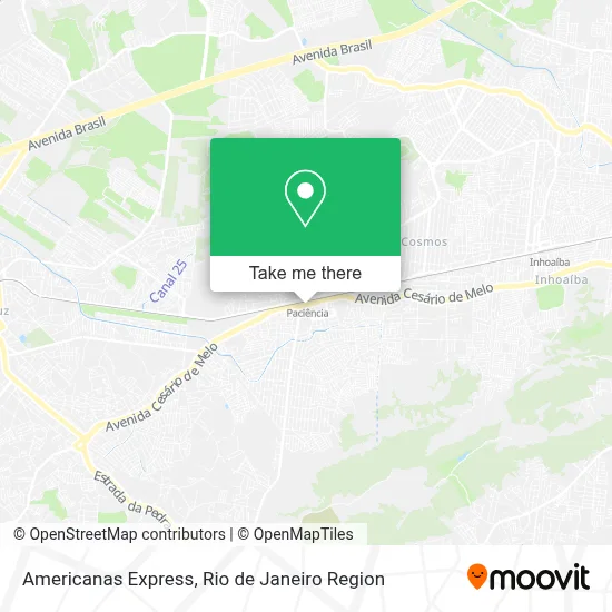 Americanas Express map