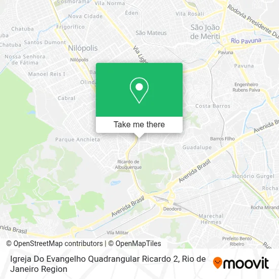 Igreja Do Evangelho Quadrangular Ricardo 2 map