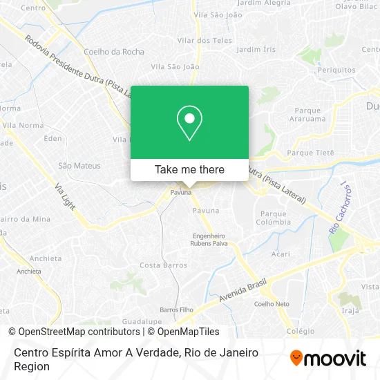 Centro Espírita Amor A Verdade map