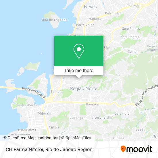CH Farma Niterói map