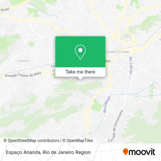 Espaço Ananda map