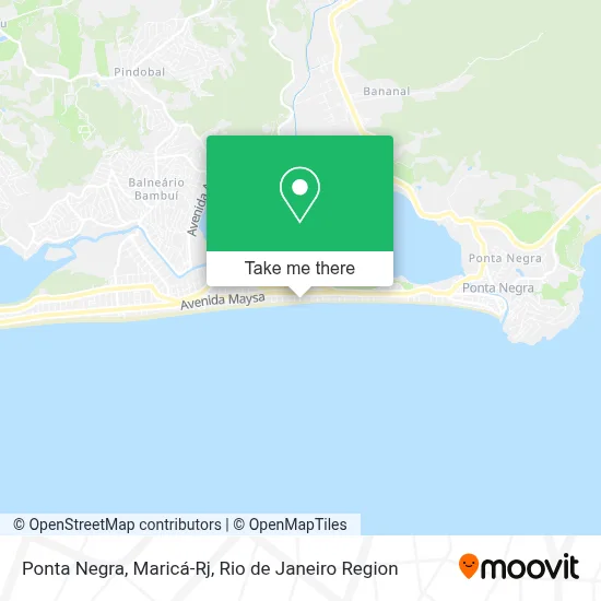 Ponta Negra, Maricá-Rj map